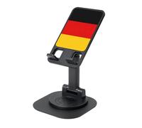 JEJEA German Flag Print Rotating Cell Stand,Cell Phone Stand For Desk,Adjustable Phone Holder, For All Phones