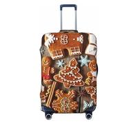 JEJEA Gingerbread Cookies Print Suitcase Cover Protector Travel Luggage Cover Suitcase Washable Baggage Covers Anti-Scratch