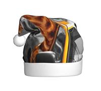 JEJEA Giraffe In New York Print Gorros De Navidad Para Adultos, Santa Hats For Funny, Novelty Christmas Hats, For Xmas Party