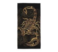 JEJEA Gold Scorpion Print Bath Towels Lighter Weight Quicker To Dry Super Soft And Absorbent, Perfect For Bathroom