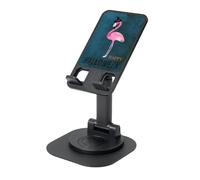 JEJEA Halloween Flamingo Witch Hat Print Rotating Cell Stand,Cell Phone Stand For Desk,Adjustable Phone Holder, For All Phones