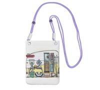 JEJEA Happy Campers Print Crossbody Phone Bag For Women Men, Adjustable Strap Phone Purse, For Travel Shopping