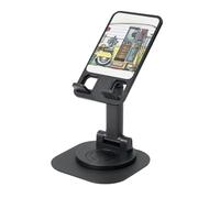 JEJEA Happy Campers Print Rotating Cell Stand,Cell Phone Stand For Desk,Adjustable Phone Holder, For All Phones