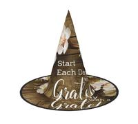 JEJEA Inspirational Quotes Print Women'S Large Witch Hat Witch Hat Witches Hats Halloween Cosplay Party Accessory