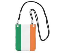 JEJEA Irish Flag Print Crossbody Phone Bag For Women Men, Adjustable Strap Phone Purse, For Travel Shopping