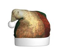 JEJEA Irish Flag Print Gorros De Navidad Para Adultos, Santa Hats For Funny, Novelty Christmas Hats, For Xmas Party