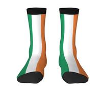 JEJEA Irish flag print Socks For Men and Women Men's Moisture Control Crew Socks Gifts For Golf, Hunting, Camping