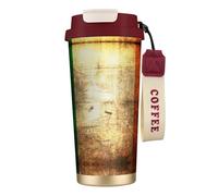 JEJEA Irish Flag Print Stainless Steel Insulated Mugs, Double Wall Coffee Cups, Coffee Travel Mug for Home Office