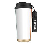 JEJEA Irish Flag Print Stainless Steel Insulated Mugs, Double Wall Coffee Cups, Coffee Travel Mug for Home Office