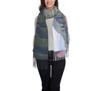 JEJEA Kauai Hawaii Seashore Print Women'S Pashmina Shawl Wrap For Evening Dress Bridesmaid Wedding Bridal Winter Soft Scarf