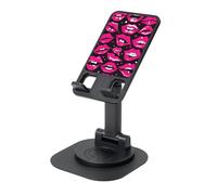 JEJEA Lips Print Rotating Cell Stand,Cell Phone Stand For Desk,Adjustable Phone Holder, For All Phones