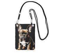 JEJEA Long Ears French Bulldog Print Crossbody Phone Bag For Women Men, Adjustable Strap Phone Purse, For Travel Shopping