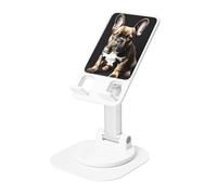 JEJEA Long Ears French Bulldog Print Rotating Cell Stand,Cell Phone Stand For Desk,Adjustable Phone Holder, For All Phones