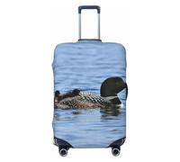 JEJEA Loon Birds Print Suitcase Cover Protector Travel Luggage Cover Suitcase Washable Baggage Covers Anti-Scratch