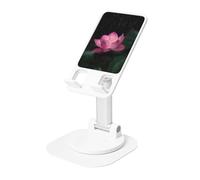 JEJEA Lotus Flower Print Rotating Cell Stand,Cell Phone Stand For Desk,Adjustable Phone Holder, For All Phones