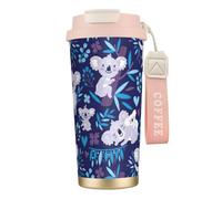 JEJEA Lovely Koala Print Stainless Steel Insulated Mugs, Double Wall Coffee Cups, Coffee Travel Mug for Home Office