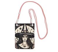 JEJEA Magic Witch Witchcraft Bohemian Print Crossbody Phone Bag For Women Men, Adjustable Strap Phone Purse, For Travel Shopping