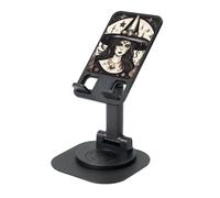 JEJEA Magic Witch Witchcraft Bohemian Print Rotating Cell Stand,Cell Phone Stand For Desk,Adjustable Phone Holder, For All Phones