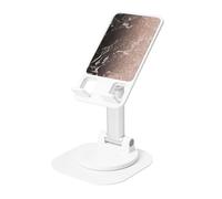 JEJEA Marble Color Rose Gold Print Rotating Cell Stand,Cell Phone Stand For Desk,Adjustable Phone Holder, For All Phones