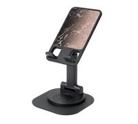 JEJEA Marble Color Rose Gold Print Rotating Cell Stand,Cell Phone Stand For Desk,Adjustable Phone Holder, For All Phones