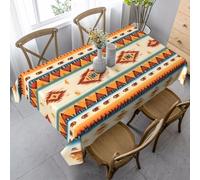 JEJEA Native American Print print Rectangle Tablecloth Wrinkle Free Soft Table Cloth for Dining Christmas Room Decoration