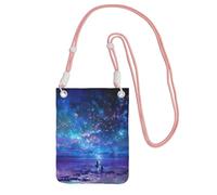 JEJEA Northern Lights Print Crossbody Phone Bag For Women Men, Adjustable Strap Phone Purse, For Travel Shopping