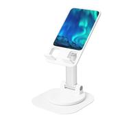 JEJEA Northern Lights1 Print Rotating Cell Stand,Cell Phone Stand For Desk,Adjustable Phone Holder, For All Phones