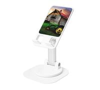 JEJEA Old Tractor Photo Farm Print Rotating Cell Stand,Cell Phone Stand For Desk,Adjustable Phone Holder, For All Phones