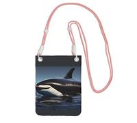 JEJEA Orca Killer Whale Print Print Crossbody Phone Bag For Women Men, Adjustable Strap Phone Purse, For Travel Shopping