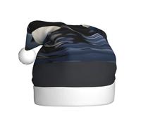 JEJEA Orca Killer Whale Print Print Gorros De Navidad Para Adultos, Santa Hats For Funny, Novelty Christmas Hats, For Xmas Party