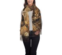JEJEA Owl Beliefs Print Women'S Pashmina Shawl Wrap For Evening Dress Bridesmaid Wedding Bridal Winter Soft Scarf