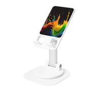 JEJEA Paint Splatter Backdrop Print Rotating Cell Stand,Cell Phone Stand For Desk,Adjustable Phone Holder, For All Phones