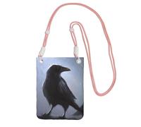 JEJEA Ravens Print Crossbody Phone Bag For Women Men, Adjustable Strap Phone Purse, For Travel Shopping