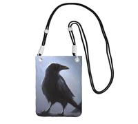 JEJEA Ravens Print Crossbody Phone Bag For Women Men, Adjustable Strap Phone Purse, For Travel Shopping