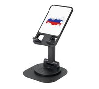 JEJEA Russian Flag Map Print Rotating Cell Stand,Cell Phone Stand For Desk,Adjustable Phone Holder, For All Phones