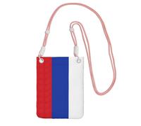 JEJEA Russian Flag Print Crossbody Phone Bag For Women Men, Adjustable Strap Phone Purse, For Travel Shopping