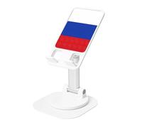 JEJEA Russian Flag Print Rotating Cell Stand,Cell Phone Stand For Desk,Adjustable Phone Holder, For All Phones