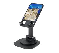 JEJEA Santorini Greek Island Sea View Print Rotating Cell Stand,Cell Phone Stand For Desk,Adjustable Phone Holder, For All Phones