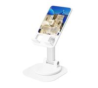 JEJEA Santorini Greek Island Sea View Print Rotating Cell Stand,Cell Phone Stand For Desk,Adjustable Phone Holder, For All Phones