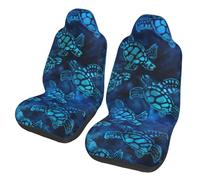 JEJEA Sea Turtle-Blue Print Universal Car Seat Protector, 2 Pcs Universal Non-Slip Car Accessories Seat Cover For Truck Suv Sea