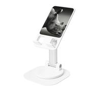JEJEA South Africa Rhino Print Rotating Cell Stand,Cell Phone Stand For Desk,Adjustable Phone Holder, For All Phones