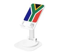 JEJEA South African Flag Print Rotating Cell Stand,Cell Phone Stand For Desk,Adjustable Phone Holder, For All Phones