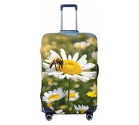 JEJEA Spring Daisy Flowers Print Suitcase Cover Protector Travel Luggage Cover Suitcase Washable Baggage Covers Anti-Scratch
