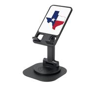 JEJEA Texas State Flag Map Print Rotating Cell Stand,Cell Phone Stand For Desk,Adjustable Phone Holder, For All Phones