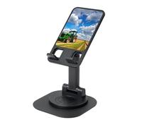 JEJEA Tractor Under Blue Sky And White Clouds Print Rotating Cell Stand,Cell Phone Stand For Desk,Adjustable Phone Holder, For All Phones