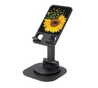 JEJEA Weed With Sunflower Print Rotating Cell Stand,Cell Phone Stand For Desk,Adjustable Phone Holder, For All Phones