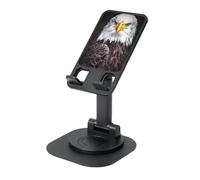 JEJEA White Head Eagle Print Rotating Cell Stand,Cell Phone Stand For Desk,Adjustable Phone Holder, For All Phones
