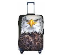 JEJEA White Head Eagle Print Suitcase Cover Protector Travel Luggage Cover Suitcase Washable Baggage Covers Anti-Scratch