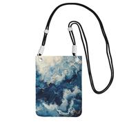 JEJEA Within The Tides Print Crossbody Phone Bag For Women Men, Adjustable Strap Phone Purse, For Travel Shopping