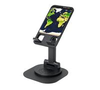 JEJEA World Map Print Rotating Cell Stand,Cell Phone Stand For Desk,Adjustable Phone Holder, For All Phones